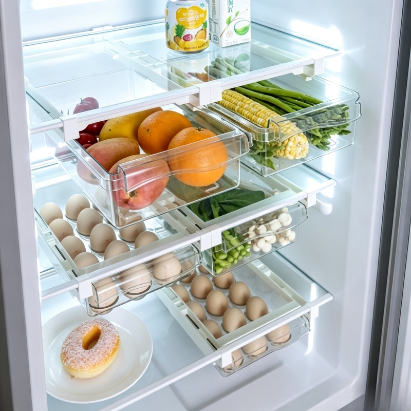 Hanging Sliding Drawer Refrige - Food Storage With Dividers recension och pris