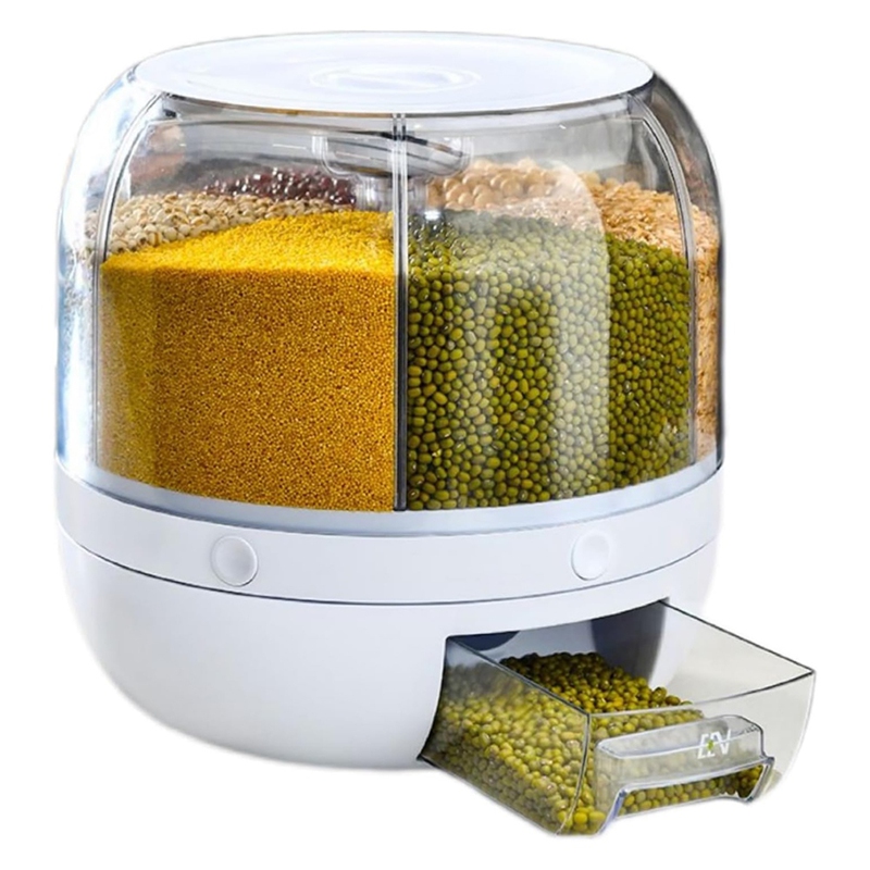 6 Grid Cereal Storage Containe - Food Storage Containers recension och pris