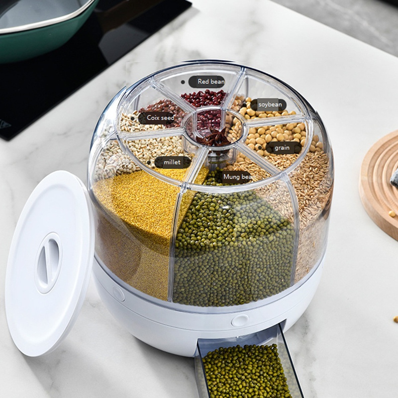6 Grid Cereal Storage Containe - Food Storage Containers recension och pris