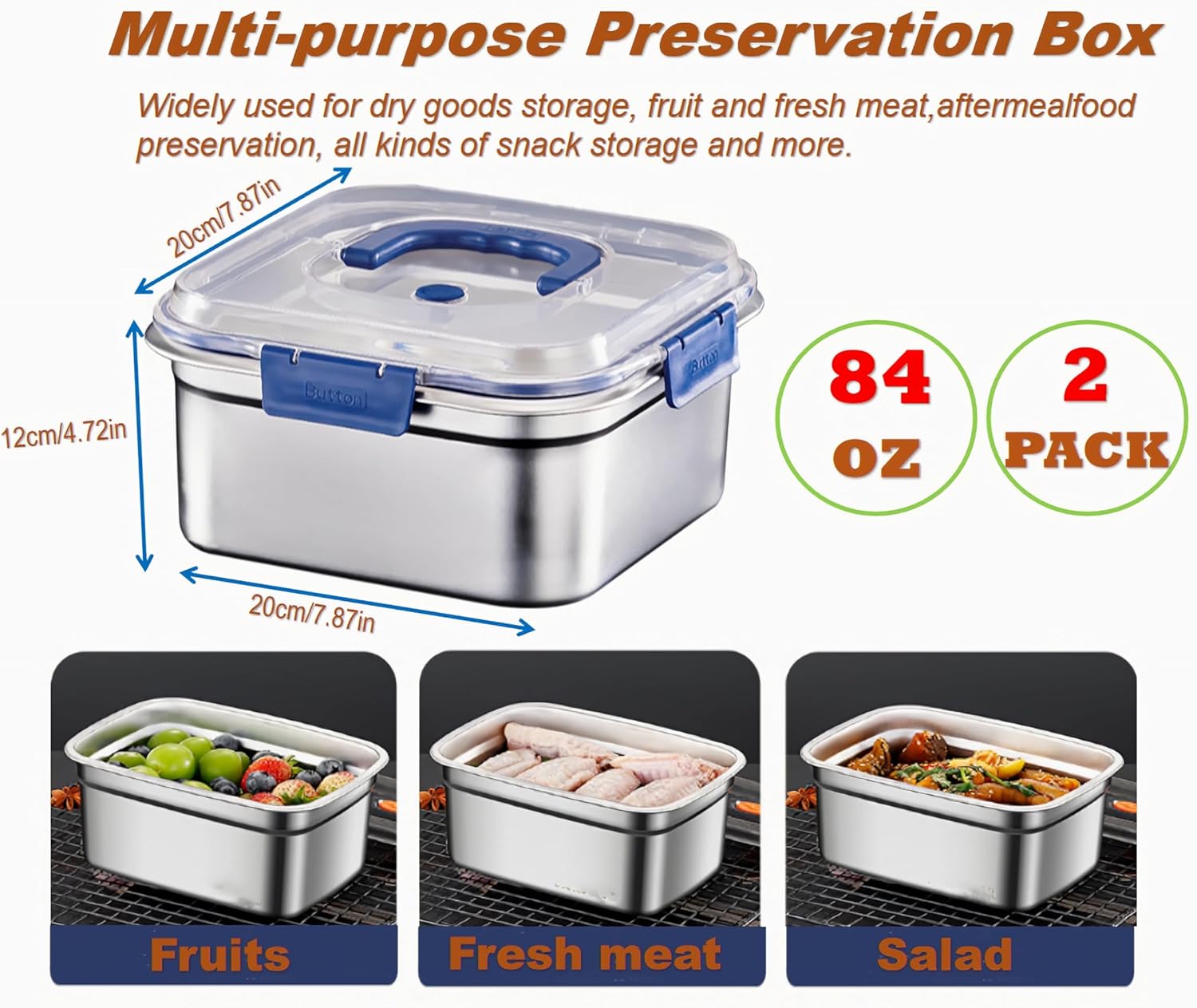 Leakproof Stainless Steel Food - Food Storage Oven Safe recension och pris