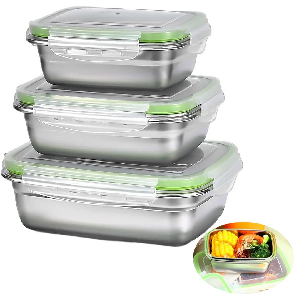 1/3 Piece Food Storage Contain - Food Storage Oven Safe recension och pris